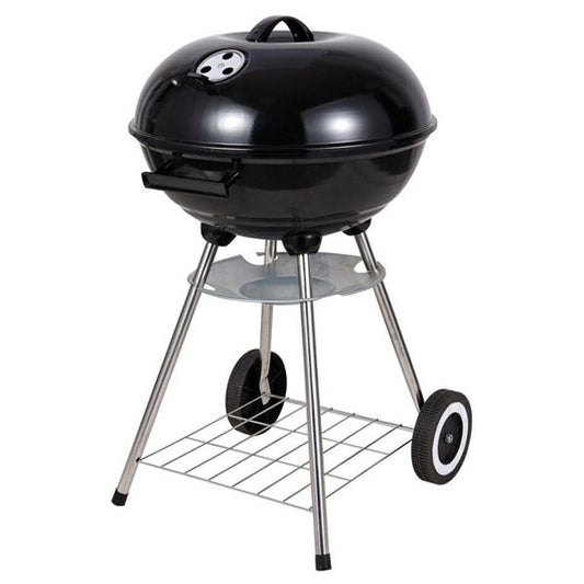 Kettle-type, barbecue, charcoal BBQ, round grill, black, BENSON GARDEN