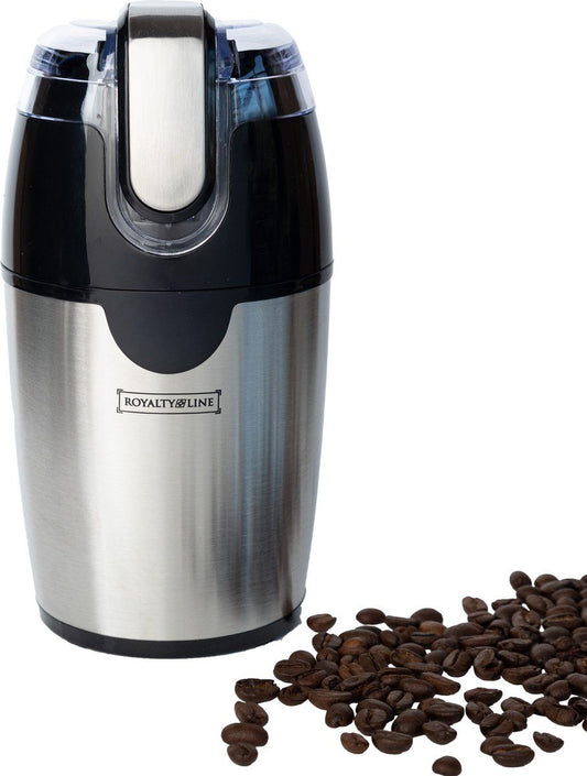 200W, coffee grinder, stainless steel blades, Royalty Line