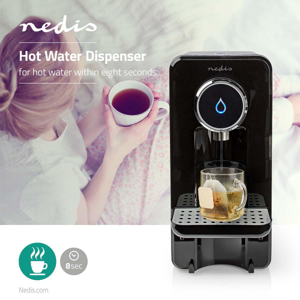 2.5 Lt, hot, water dispenser, electric kettle, one buttom operation, Nedis