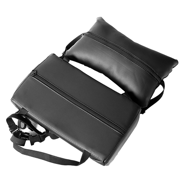 Black, office, gaming chair, footrest, neck, lumbar cushions