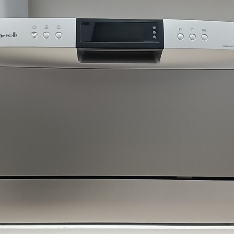 6 sets, on-counter, dishwasher, 6 Programs, LED Indicator, new class F, Silver, H43.8xW55xD50 cm, ARIELLI ADW6-3602HN