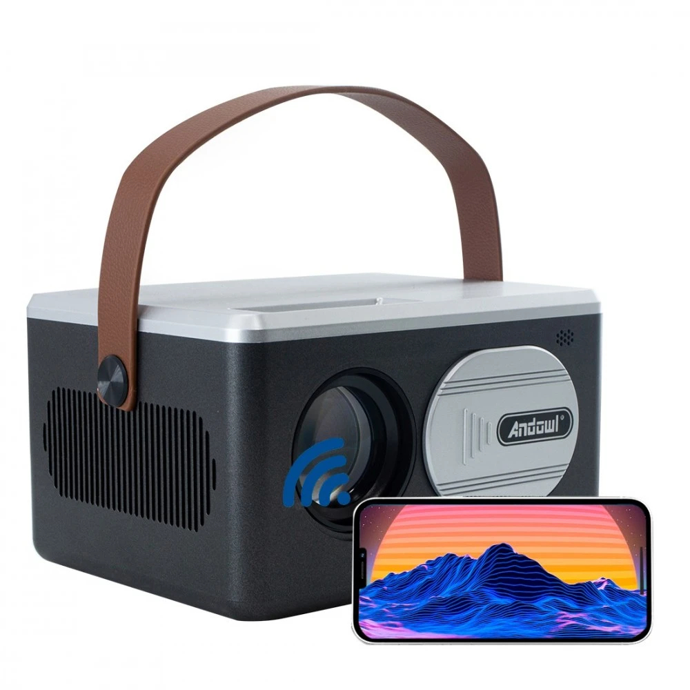Android 10, video projector, wifi, HDMI, usb, speaker, Q-HD4800, Andowl