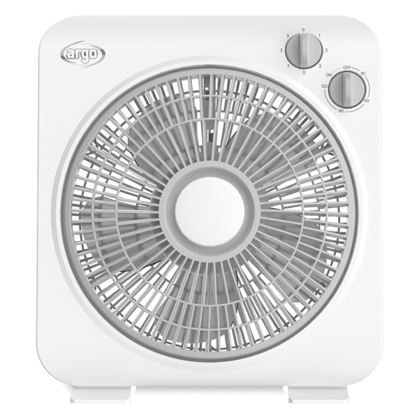 50W, box-fan, plastic blades, 25cm, 3-Speed, w/timer, white, ARGOCLIMA BOXY