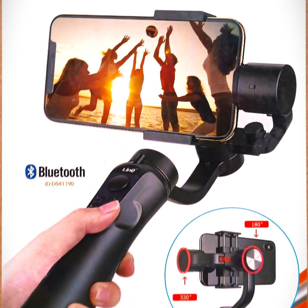 Selfie stick, gimbal stabilizer, bluetooth, smartphone, foldable, 4H battery, LinQ HD3282