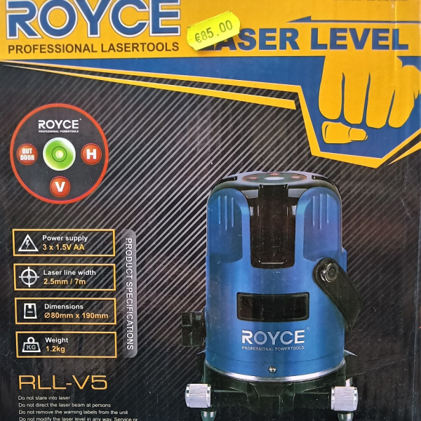 Self-leveling marker, 360º rotation, laser level, digital bubble, ROYCE RV5