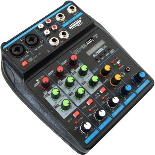 Professional, RCA, mixer, 4 channel, bluetooth, USB, Stereo, WEB
