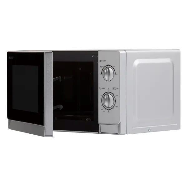 20Ltr, microwave oven, 800W, mechanical control, grey, SHARP R20DS