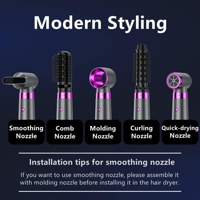 Salon, ionic hairdryer, 3 heat, 2 Speed settings, cool button, curler, straightener, 5 Styling Diffusers