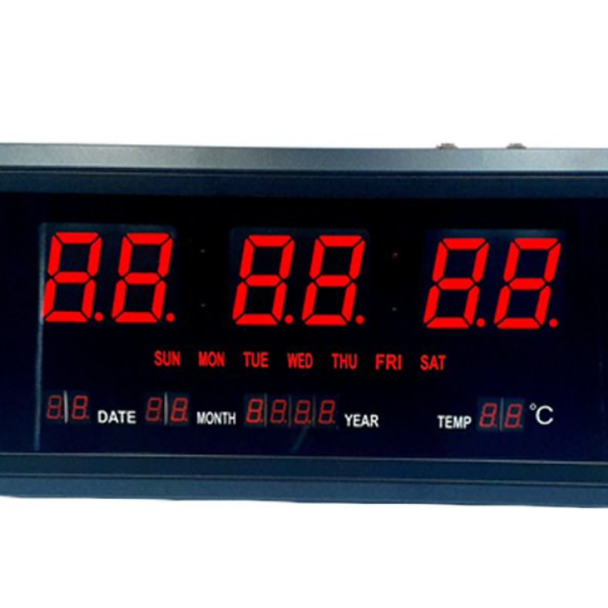 Digital Wall Clock , display time,calendar, temperature *HB3819SM*