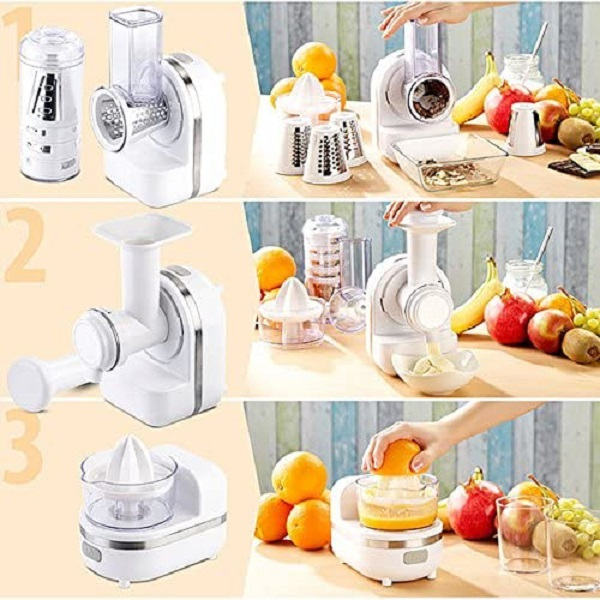 5 in 1, kitchen robot, multifunction, juicer , cutter, slicer, grater, dessert maker, Hoomei