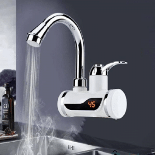 Wall mounted, instant water heater, electric faucet heating, instant hot water, temperature display, easy assembly