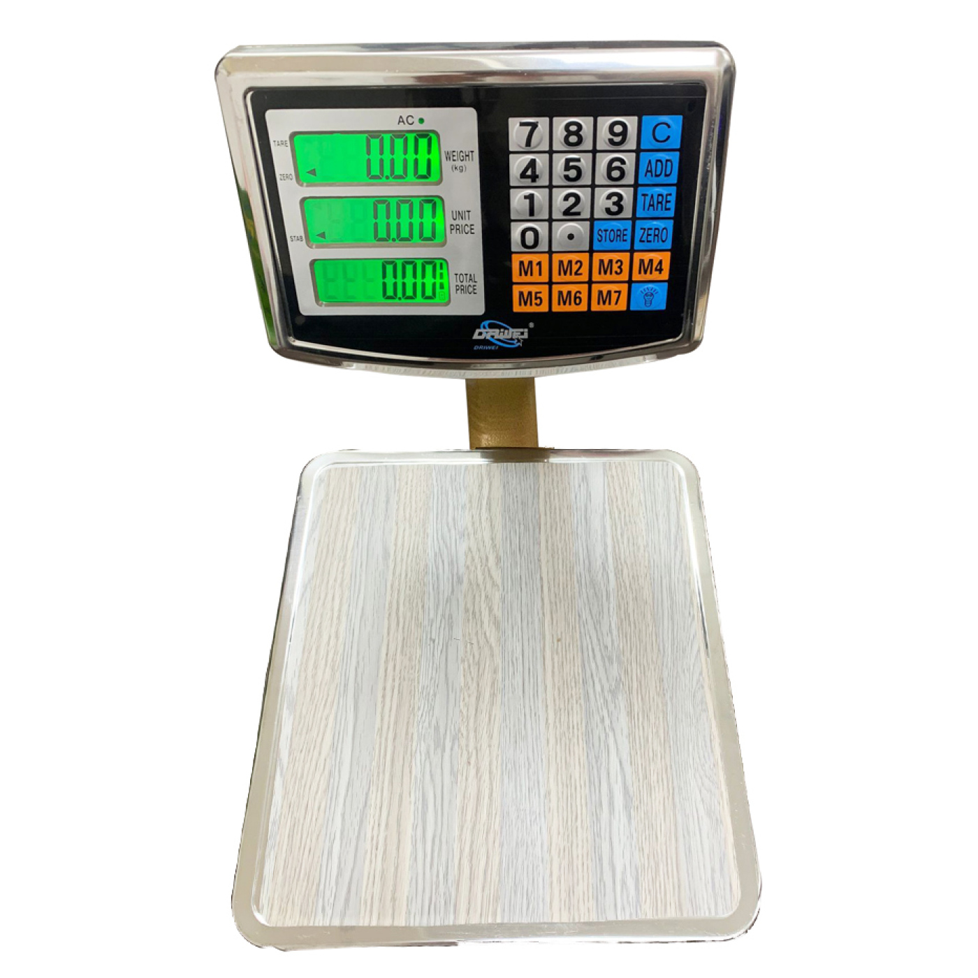 100 Kg Professional digital scale dual display, calculation and price storage *Driwei B35 *
