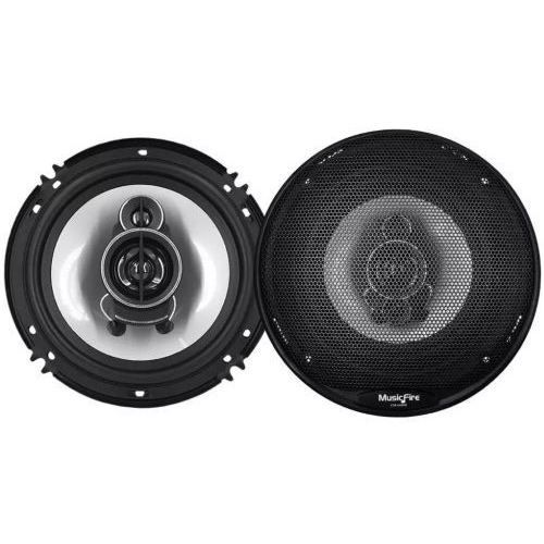 Pair, 3-way, car speakers, 6.5" 400W, 4 Ohm, MF-1643