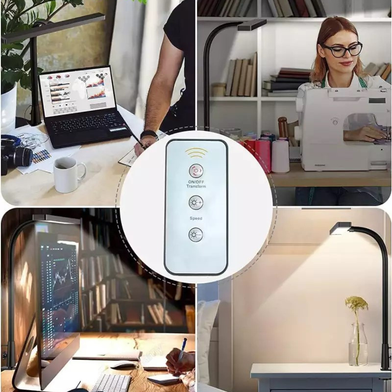14w, desk lamp, 3 color, 10 brightness level, remote control, Guukin