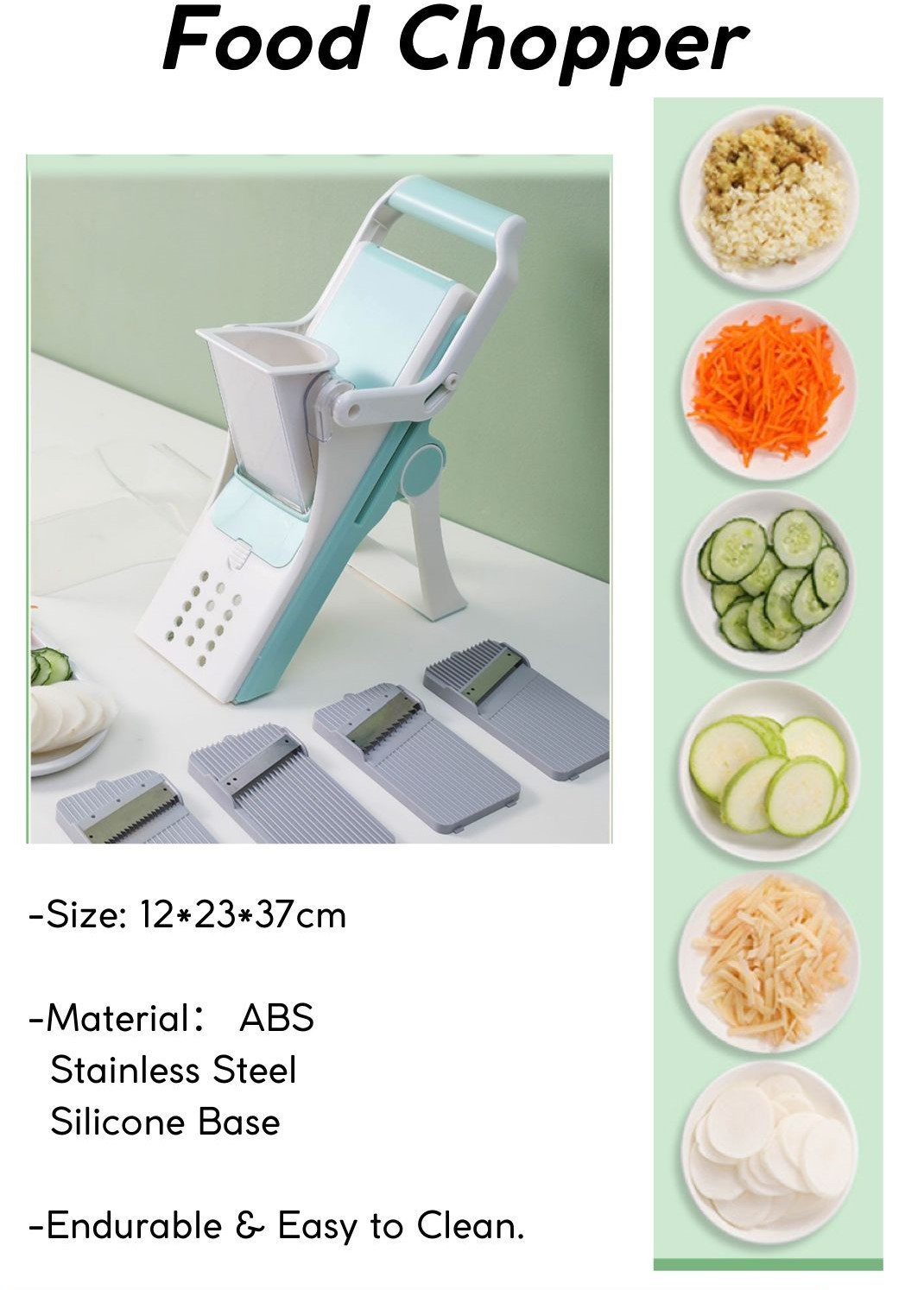 Vegetable Chopper Slicer 12 -in -1 Multi - Purpose Food Chopper