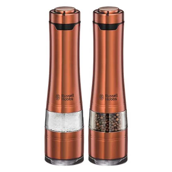 Stainless steel, salt and pepper, grinder, spice mill, RUSSELL HOBBS