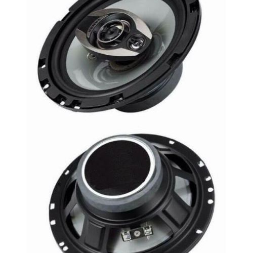 600W, 6.5" 3-way, 4 Ohm, pair, coaxial, car speakers, grille