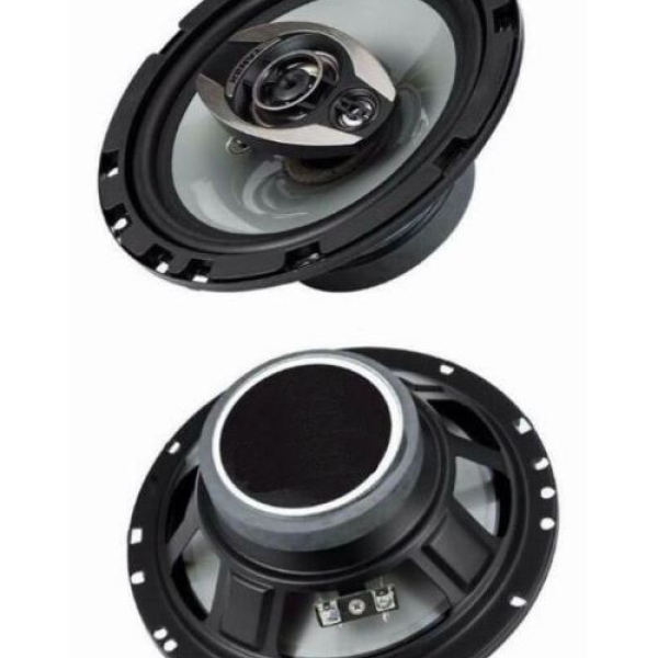 600W, 6.5" 3-way, 4 Ohm, pair, coaxial, car speakers, grille