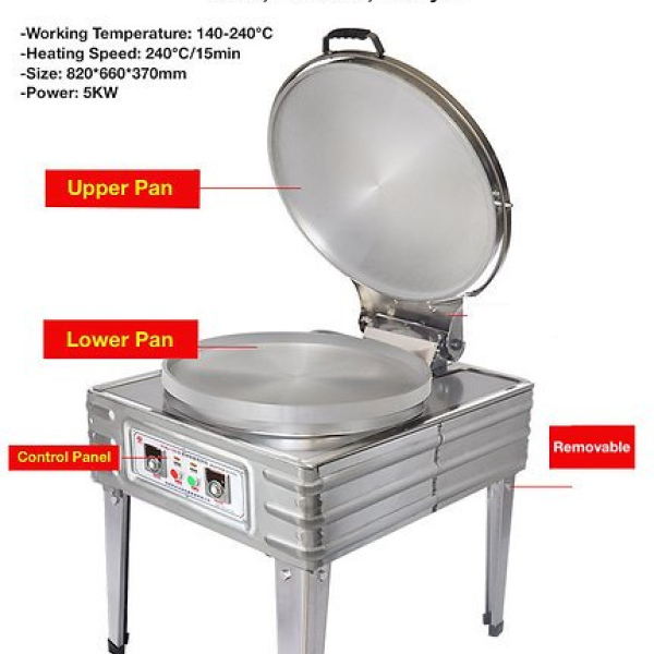 5kw, pan baking machine, fast heating, double plate