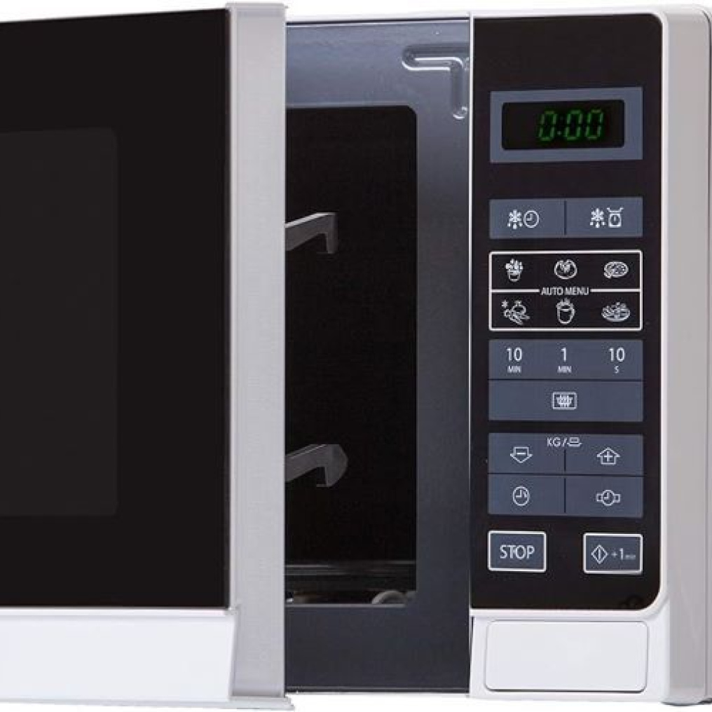 20Ltr, microwave, oven, 800W, touch control, digital display, 8 programs, black-white, SHARP R242WW