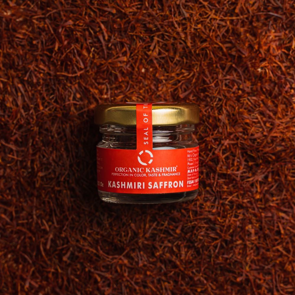 3 GR, kashmiri, saffron mongra, purest and the most expensive form of Kashmiri Saffron