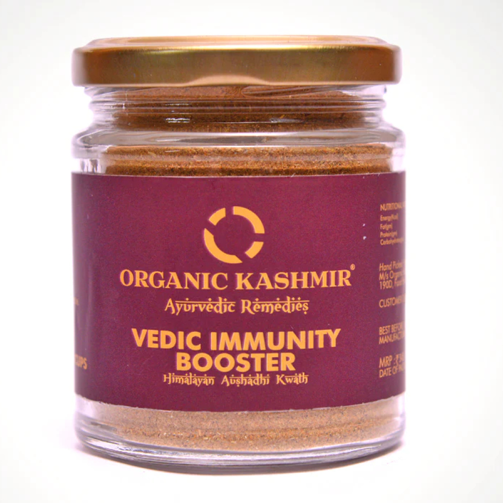 90gr, vedic immunity booster, 16 ayurvedic ingredients, Kwath, Organic Kashmir
