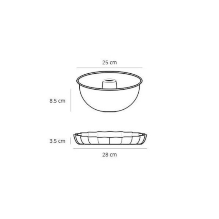 2pcs, cake pan, 25cm-28cm, non-stick, dishwasher-safe, Royalty Line CP2-Black