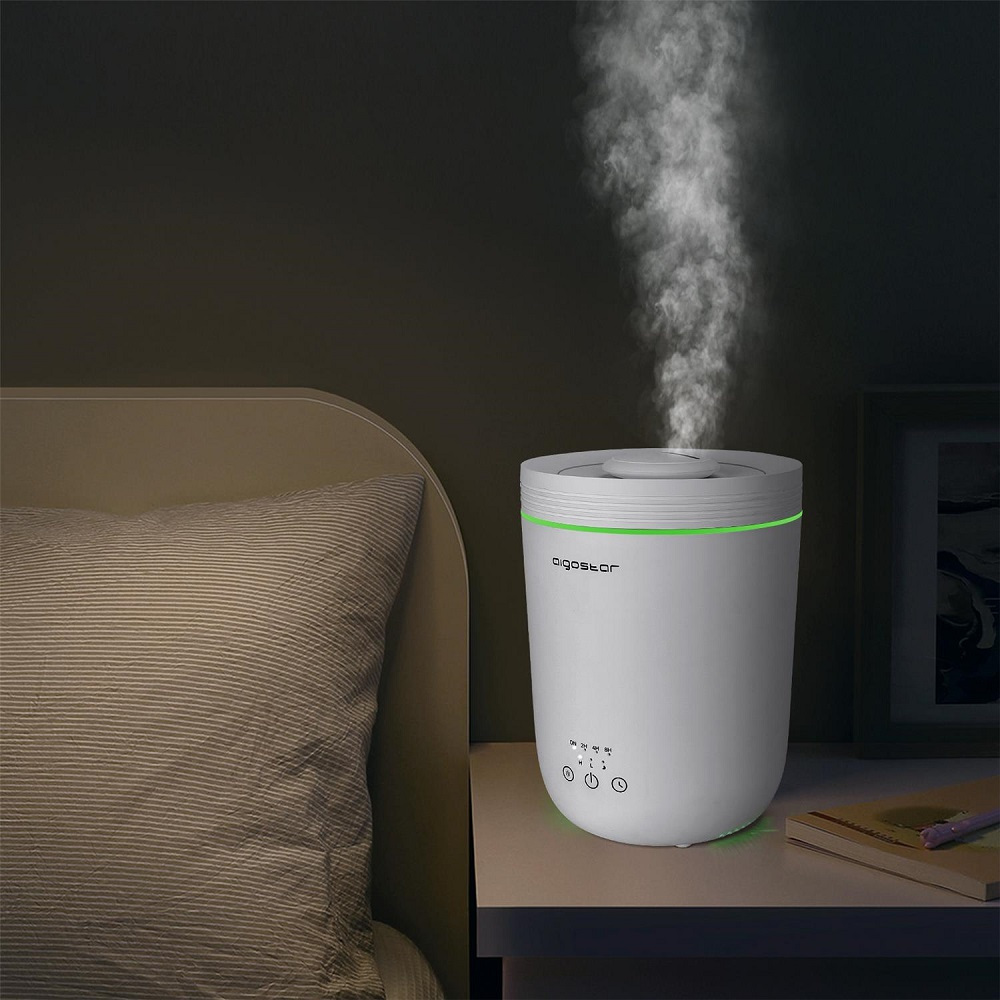 2.2 LT, humidifier, aroma diffuser, 7 color led, two fog levels, sleep mode, Aigostar Misty