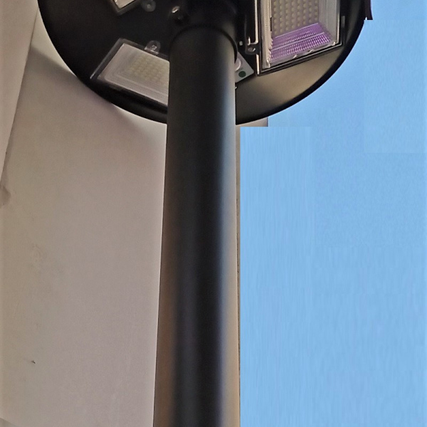 100 W Circular SMD LED Lamp wit solar panel and outdoor motion sensor IP65 1000 LUMEN