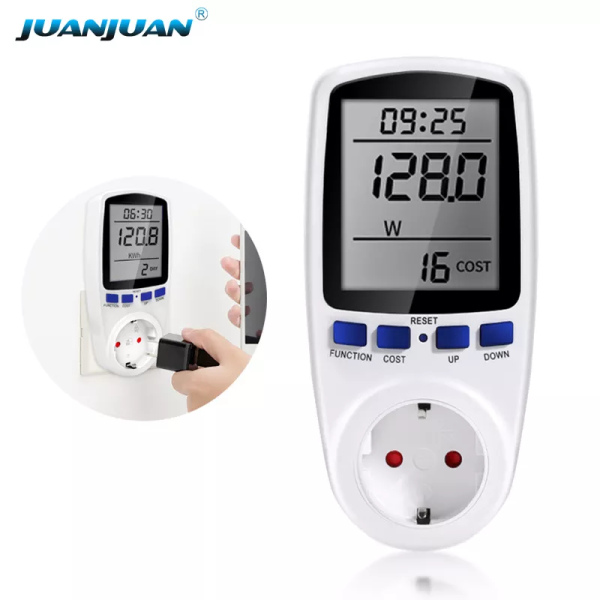 Digital, electric meter, wattage meter, voltage meter, energy saver, electricity consumption, time meter, UK plug