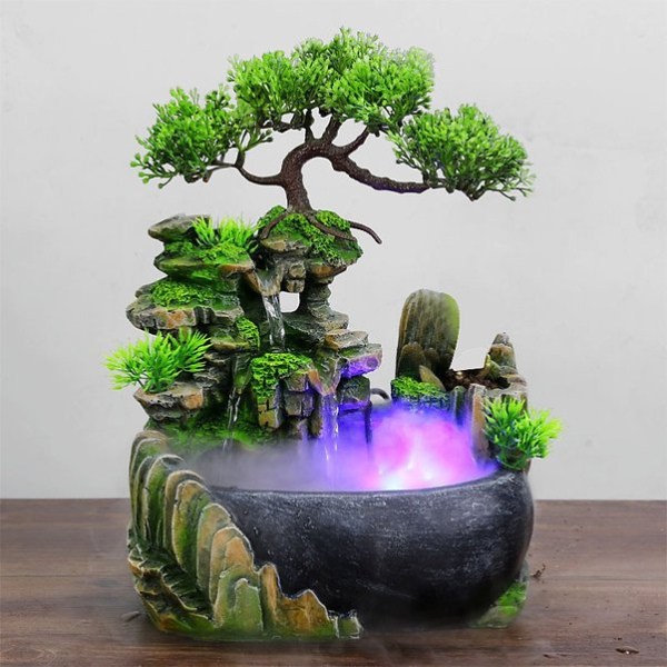 Creative, bonsai, rockery fountain, ornaments decoration, humidifier, L20