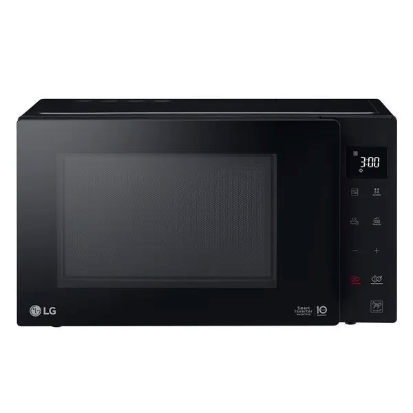 23Ltr, microwave oven, 1150W, 900W grill, digital control, LED display, smart inverter magnetron, black, LG MH6336GIB