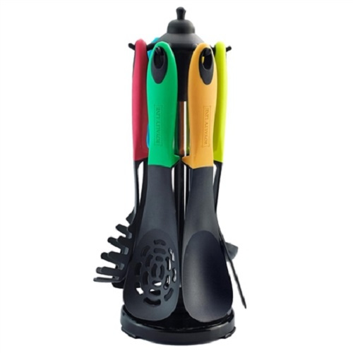 6 pcs, kitchen tools set, kitchen tools stand, Royalty Line RL-NU6SNS