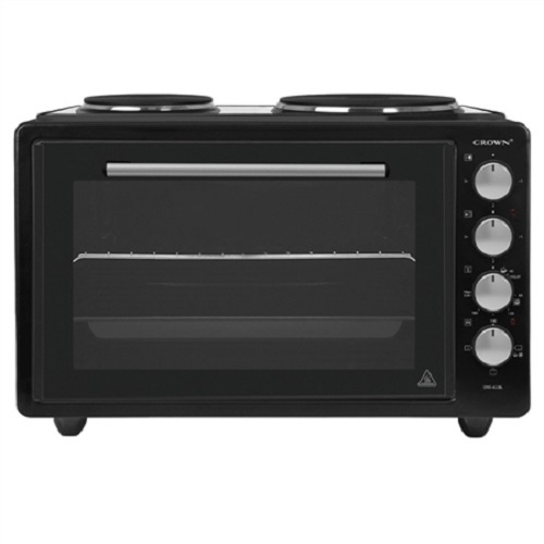 42 LT, 2 in 1, electric oven, double hot plate, 1500W+1000W, mechanical control, 3 colors available, Crown