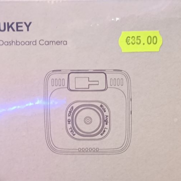2 inch display, dash cam, car camera, Aukey DR01