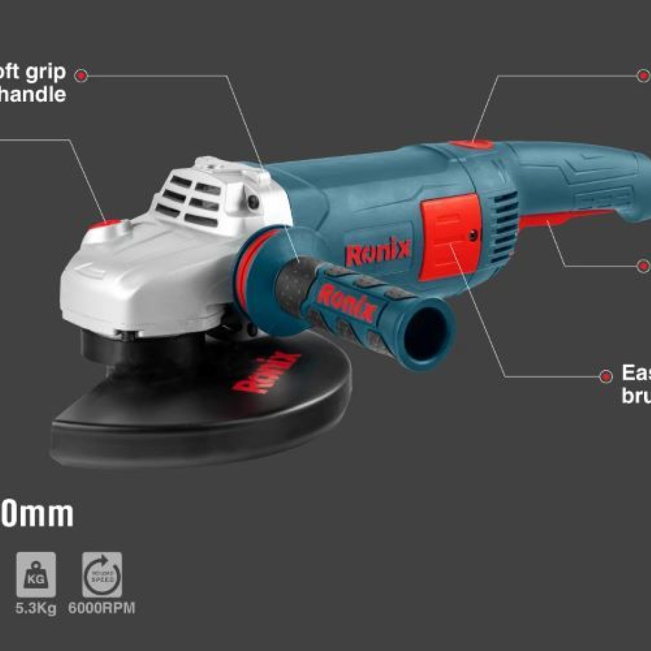 2400W-230mm, angle grinder, RONIX 3241