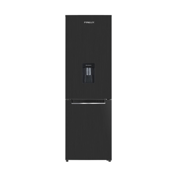 293Ltr, fridge, freezer bottom, 210L+83L, no frost, water dispenser, new class F, dark grey, FINLUX FBN-300DIX/DARK