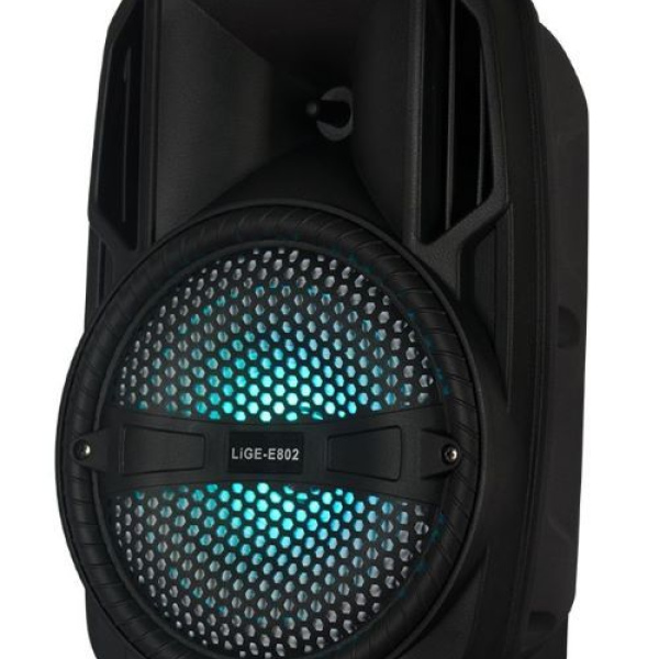 8 "20W , portable speaker, LED light, bluetooth-SD,-FM radio- USB, LIGE-E802