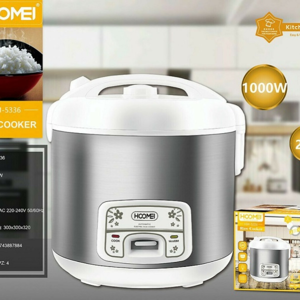 2.8 LT, 1000W, rice cooker, thermostat, 16 cups, Hoomei hm-5336