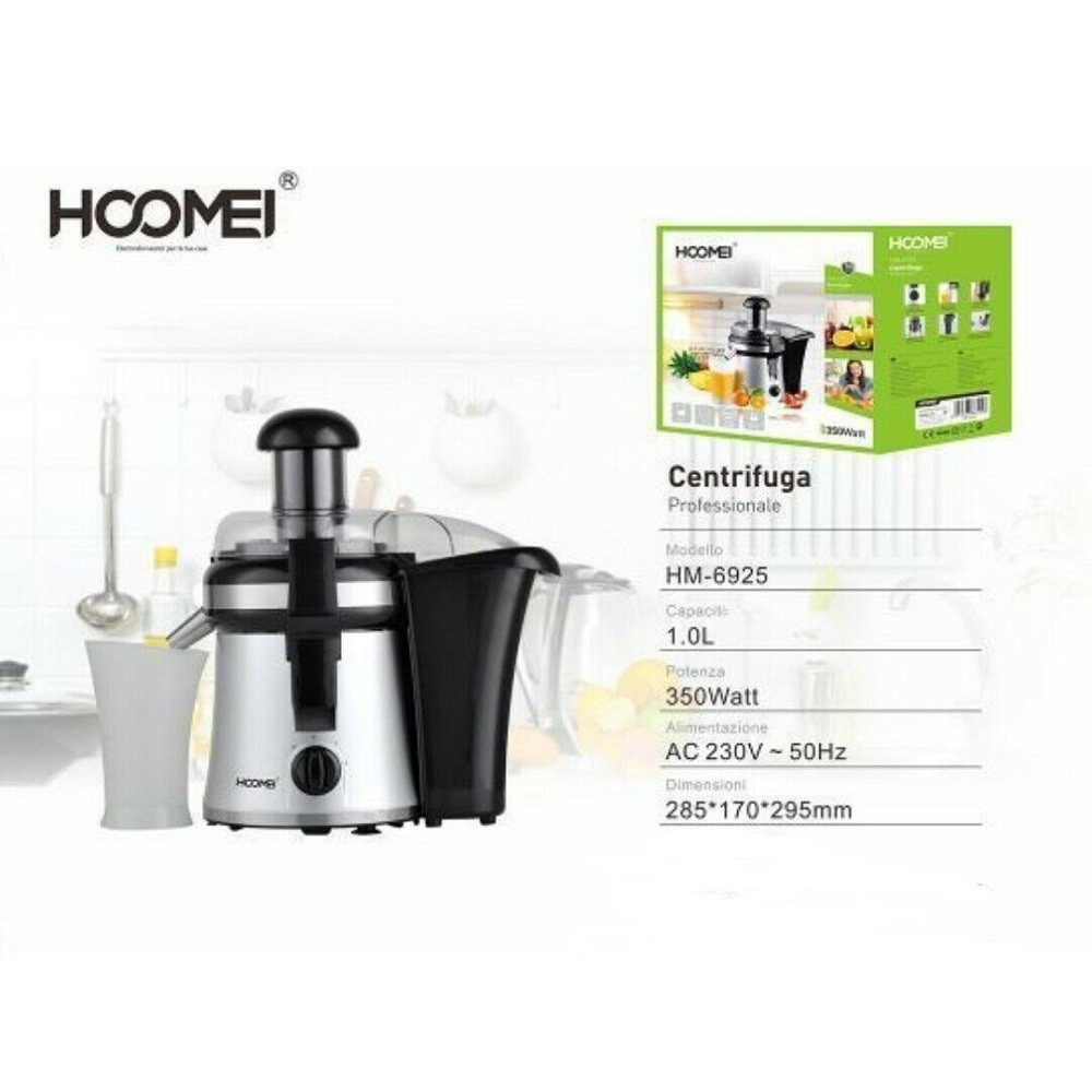 350W, juice extractor, 1lt capacity, 2 speed, Hoomei