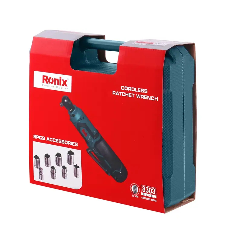 12V, 55N.M, cordless, ratchet wrench kit, RONIX 8303