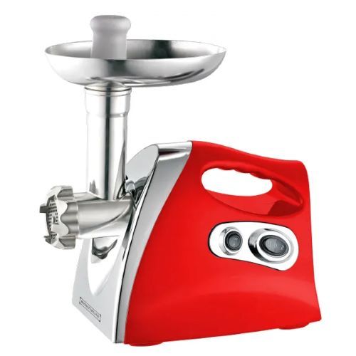 500W, meat grinder, 3*plugins, 3*grids, easy cleaning, red/silver, ROYALTY LINE RL-MG4