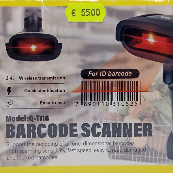 Wireless Barcode Scanner Handheld *Andowl Q-T116*