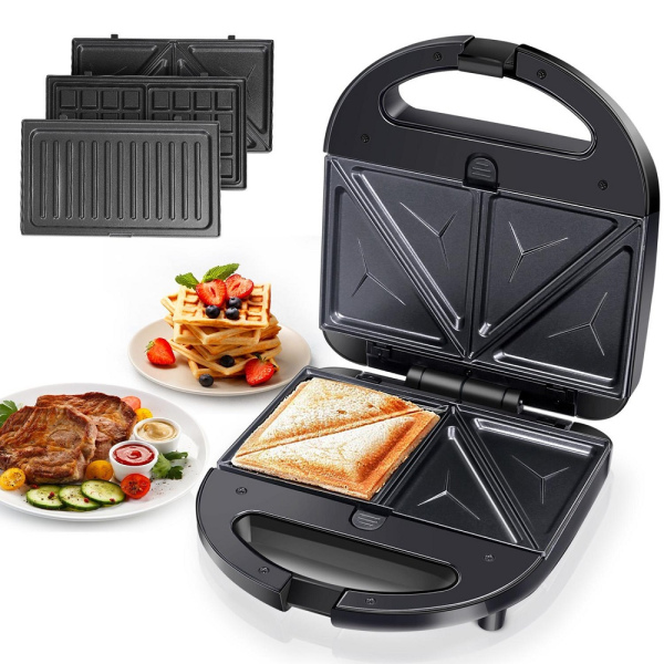 3in1, electric, hot plate, toaster, grill, waffle maker, Aigostar Robin