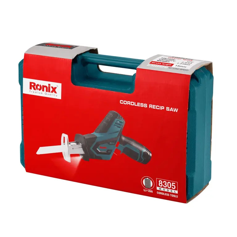 12V, 2Ah, cordless, reciprocating saw, RONIX 8305