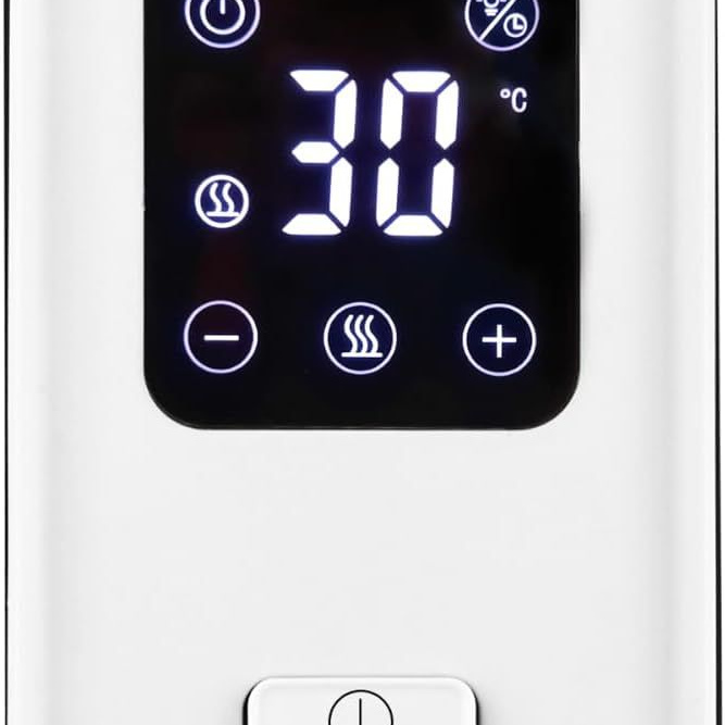 1250-2000W, floor, fan heater, eco-comfort-super mode, white, Dakota, Argoclima