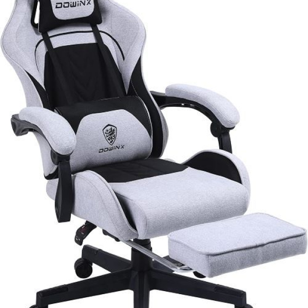Gaming, office chair, Dowinx Racing Series LS-6658B-Black&Grey