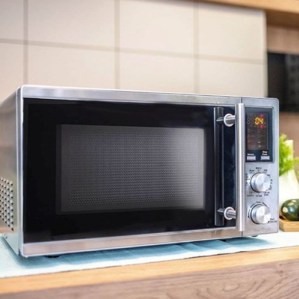 20LT, microwave, oven, 900W, grill, digital display, 8 programs, silver, ROYALTY LINE