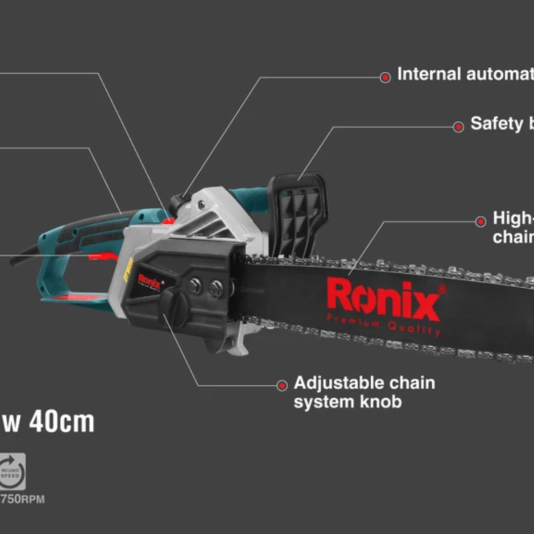 3750 RPM, 2200W, electric chain saw, RONIX 4716
