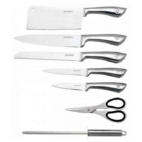 7 pcs, knife stand set, knives set, silver, RL-KSS804, Royalty Line